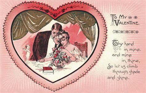 free printable vintage valentine s day postcards rose clearfield