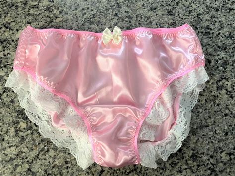 make sure you already have it 2 pr satin granny panties womens silky shiny sissy briefs copper l