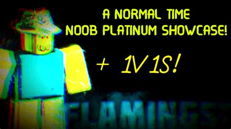The King Of Noobs Roblox A Normal Time Noob Platinum Showcase Youtube