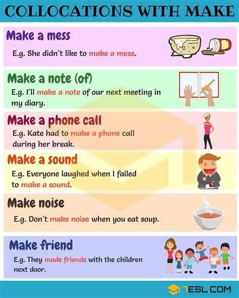 Expressions With Make 90 Collocations With Make Efortless English