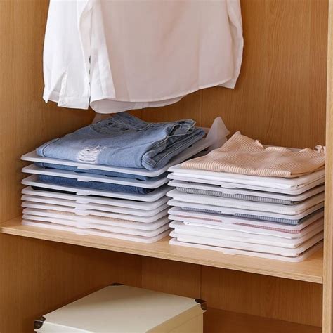 Clothes Stack Folded Clothes Stackable Organizer In Closet Organization Storage