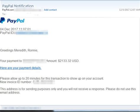 Fake Paypal Email Comes With Phishing Link Threat Encyclopedia