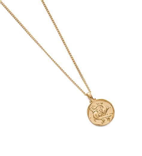 Pisces Zodiac Necklace 18k Gold Vermeil Kirstin Ash Australia