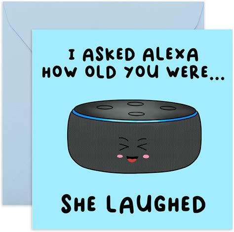 Amazon Com Central Funny Birthday Cards For Men Alexa Birthday Card Birthday Cards For