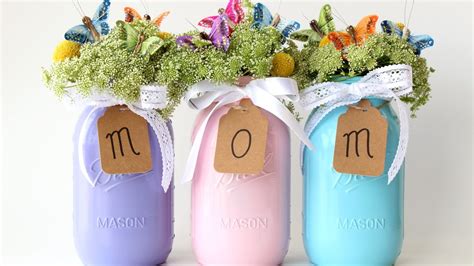 Mothers Day Mason Jar Vases Youtube