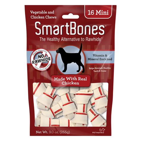 Smartbones No Rawhide Chicken Mini Dog Chews Petco