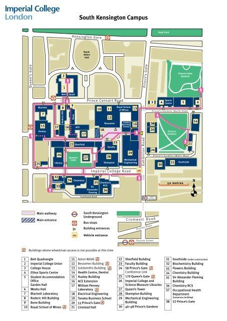 Campus Map Imperial College London