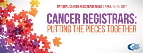 Cancer registries receive and collect data about cancer patients. Happy National Cancer Registrars Week! - Apr. 10, 2017 ...