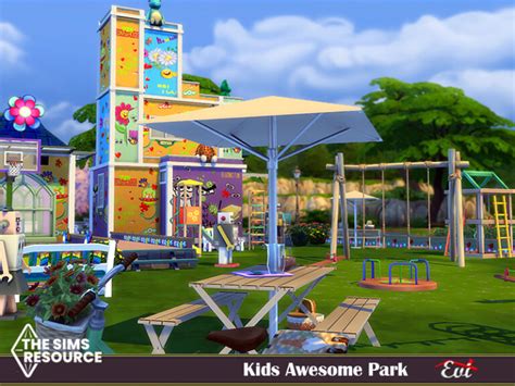 Kids Awsemome Park By Evi At Tsr Sims 4 Updates