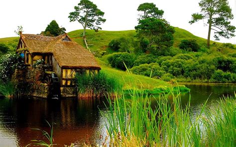 1920x1080px 1080p Free Download House On The Riverbank House