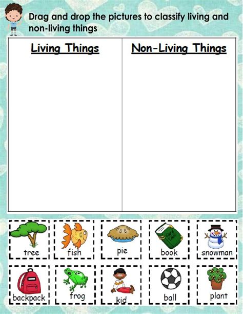 Living And Nonliving Worksheets Kindergarten