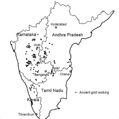 By the arabian sea in the west; Jungle Maps: Map Of Karnataka And Kerala