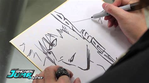Bleach Tite Kubo Official Creator Sketch Video By Shonen Jump Alpha