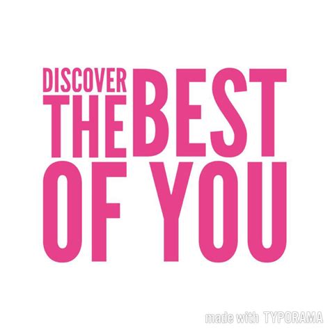 Discover The Best Of You