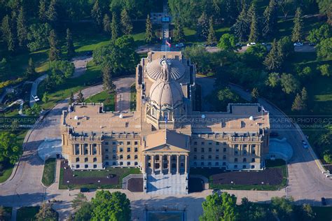 Aerial Photo Alberta Legislature Building Edmonton