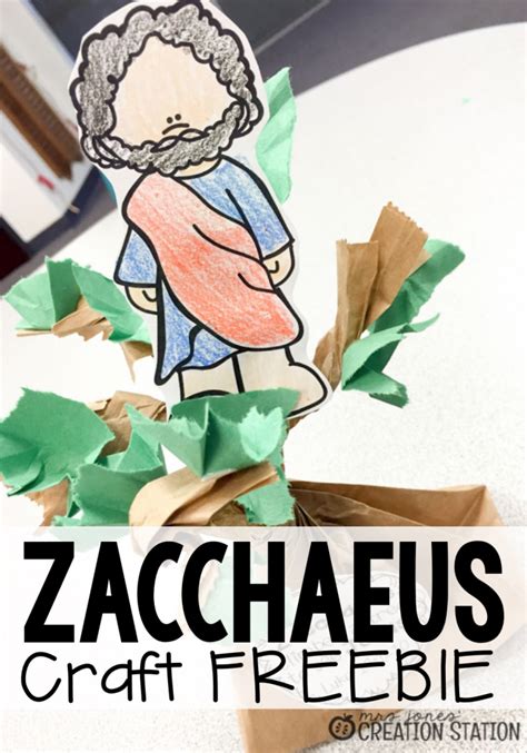 Zacchaeus Craft Freebie Mjcs Mrs Jones Creation Station