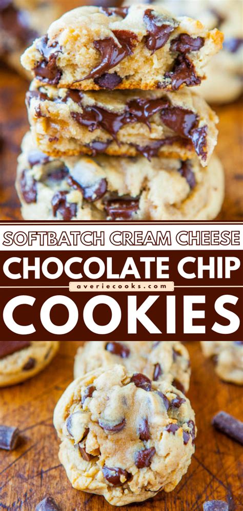 Best Ever Cream Cheese Chocolate Chip Cookies Averie Cooks