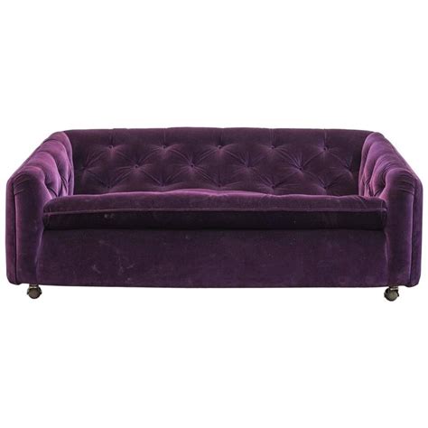 Check spelling or type a new query. Artifort C610 Purple Velvet Tufted Rolling Sofa by ...