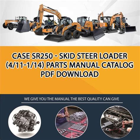 Case Sr250 Skid Steer Loader 411 114 Parts Manual Catalog Pdf