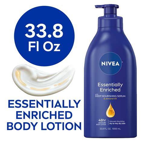 Buy Nivea Essentially Enriched Body Lotion For Dry Skin 33 8 Fl Oz Pump Bottle Online At Lowest