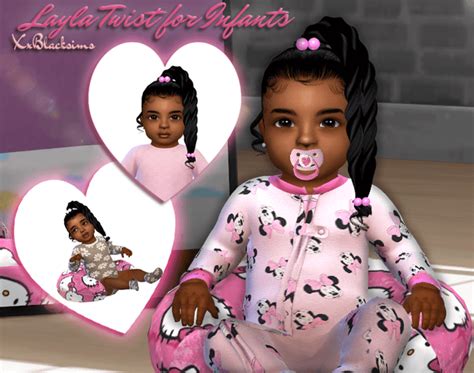 Layla Twist For Infants Xxblacksims Sims 4 Cc Sims 4 Wicked Mods