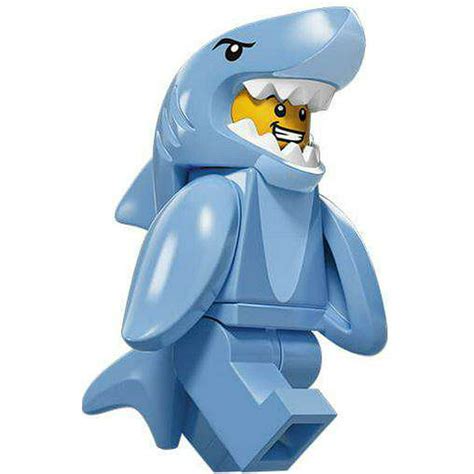 Lego Series 15 Shark Suit Guy Minifigure Left Shark No Packaging