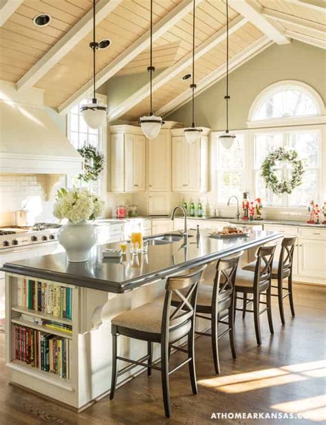 Why should they always be rectangular and run in one direction? 20 Pictures Of Kitchen Island Designs With Seating | Interior God