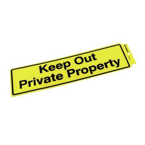 Sandleford Keep Out Private Property Self Adhesive Sign Bunnings