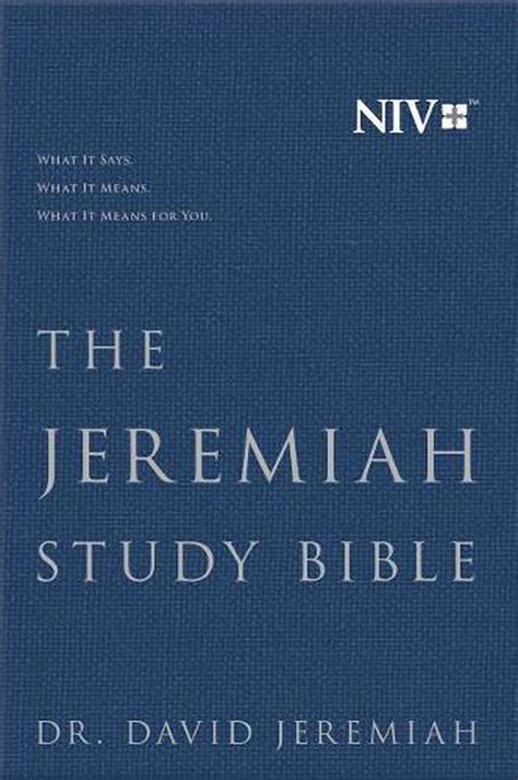 The Jeremiah Study Bible Niv By David Jeremiah Hardcover