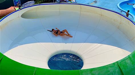 Acquatica Park Space Bowl Water Slide Youtube