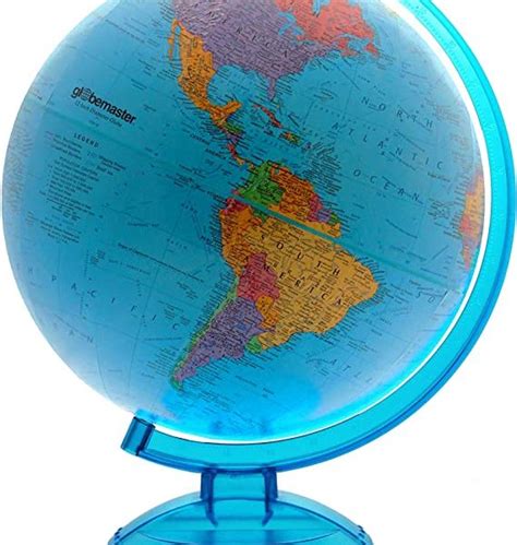 Globemaster Blue World Globe 12 Inch Diameter By Replogle Globes