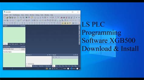 Ls Plc Programming Software Xgb500 Download And Install Youtube