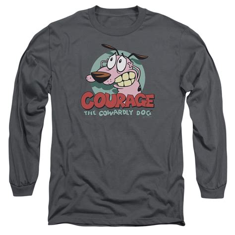 Courage The Cowardly Dog Cartoon Cn Courage Adult Long Sleeve T Shirt