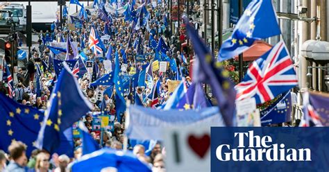 Thousands March Through London Against Brexit Video Politics The