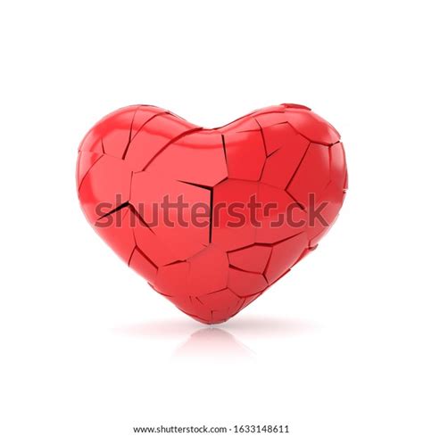Broken Heart Background 3d Rendering Stock Illustration 1633148611