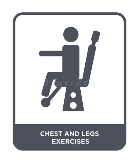 Chest And Legs Exercises Vector Icon Isolated On Transparent Background
