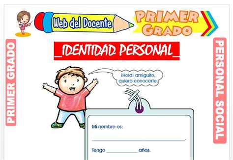 Identidad Personal Para Primer Grado De Primaria Web Del Docente