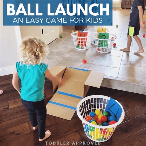 Easy Ball Launch Activity For Kids Toddler Approved