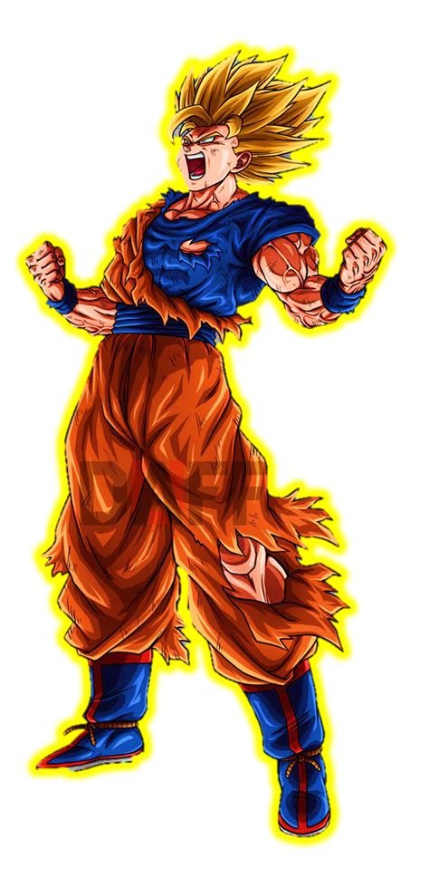 Super Saiyan 2 Goku Majin Buu Saga Render By Princeofdbzgames On