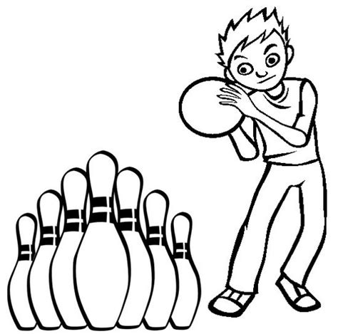 Pin On Simple Bowling Coloring Pages