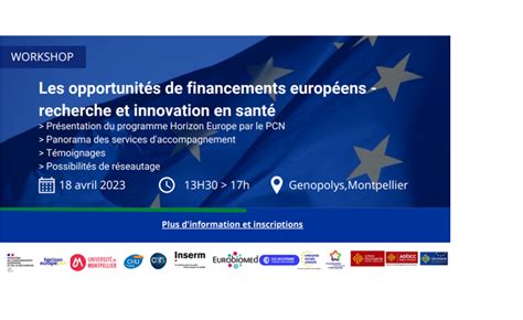 Workshop Financements Européens Pour La Santé Entreprendre à