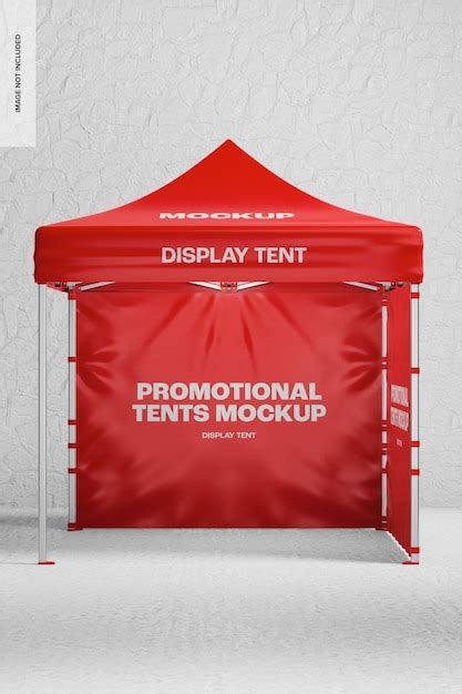 Premium Psd Display Tent Mockup Front View