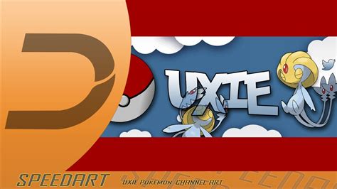 Speedart 22 Uxie Pokemon Channel Art Youtube