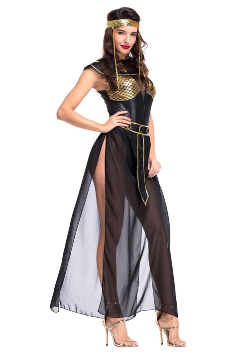 sexy deluxe ladies fancy dress cleopatra egypt womens costume egyptian goddess queen cosplay