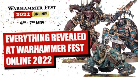Everything Revealed At Warhammer Fest Online 2022 Youtube