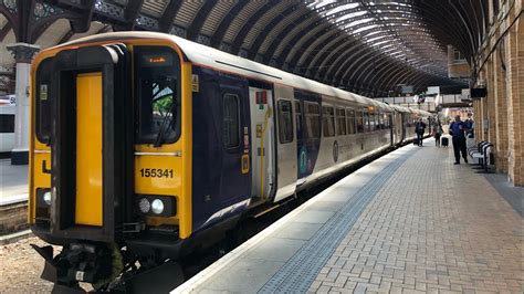 Northern Rail Class 155 341 Departing York P8 For Leeds Youtube
