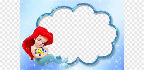 Disney Little Mermaid Ariel Speech Bubble Graphic Frame Digital Frame
