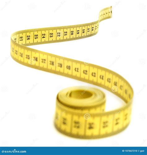 Yellow Tape Measure Stock Photo Image Of Measuring 107667310