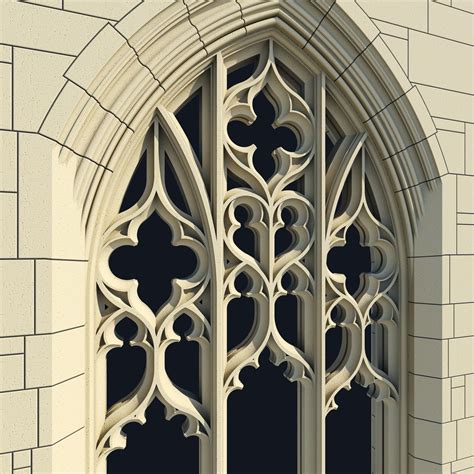 3d Models And Textures Gothic Windows Cathedral Architecture Gothic