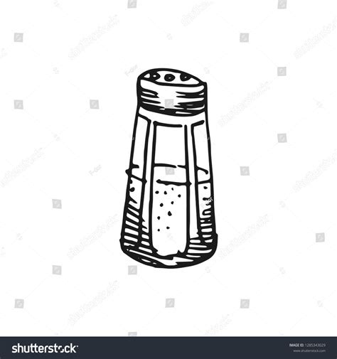 Salt Shaker Vector Doodle Sketch Isolated Stock Vector Royalty Free